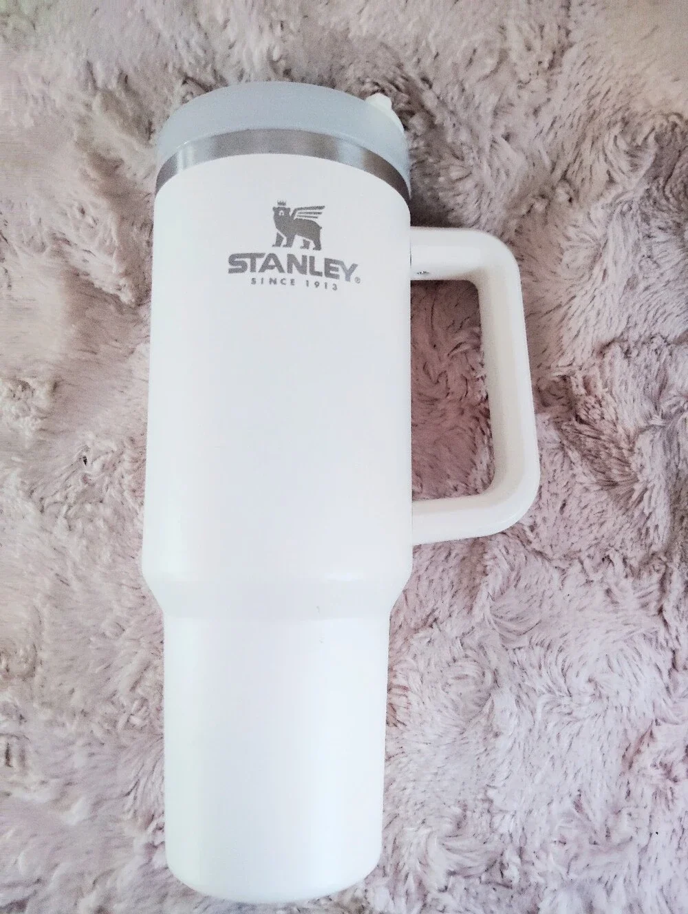 Stanley White Travel Tumbler with Handle